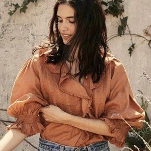 Iconic Doen River Top in Clove Color, Size XS